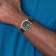 Mens Charles Hubert Leather Black/Gray 37mm Dial Dual Time Watch