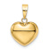 14k Yellow Gold Polished 3D Puffed Heart Pendant
