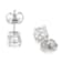 Lab-Grown Diamond Stud Earrings In 14K White Gold 1.50ctw