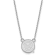 Rhodium Over Sterling Silver MLB LogoArt Minnesota Twins Pendant Necklace
