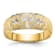 14K Yellow Gold AA Quality Mens Wedding Band