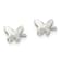 Sterling Silver Polished Butterfly Children's Post Earrings