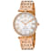 Christian Van Sant Women's Hush White Dial, Rose Stainless Steel Watch