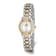 Ladies Charles Hubert Two-tone Brass White Dial Watch