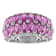 Sterling Silver Lab Created Pink Sapphire and White Sapphire Ring 4.75ctw