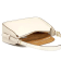 MCM Small Aren E/W Flap Hobo with Embossed Monogram Leather in Oatmeal Handbag