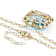 Sky Blue Topaz And White Topaz Pendant Necklace In 18K Gold Over
Sterling Silver 23.90ctw
