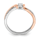 14K Two-tone White and Rose Gold First Promise Diamond Promise Ring 0.20ctw