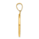 14K Yellow Gold Confirmation Medal Hollow Round Pendant