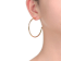 Large Open Hoop Earrings In 14K Gold Over Brass
