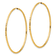 14k Yellow Gold Diamond-Cut 1 15/16" Endless Hoop Earrings