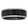 Robert Alton Men's Gunmetal Ion Plated 8mm Band Ring In Tungsten