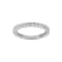 White Cubic Zirconia Rhodium Over Sterling Silver 3 Set Stackable Rings 6.11ctw