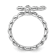 Rhodium Over Sterling Silver Stackable Expressions Cross Aquamarine Ring 0.10ctw
