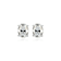Oval Moissanite Platineve Stud Earrings 1.90ctw DEW