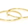 Bold Polished Hoop Earrings In 18K Gold Over Sterling Silver