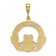 14k Yellow Gold Claddagh Pendant