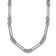 Rhodium Over 14k White Gold Polished Fancy Link Necklace