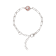 Blush Cultured Pearl Paperclip Chain Bracelet in Sterling Silver
