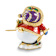 SNOWFALL Snowman Skiing Trinket Box