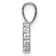 Rhodium Over 14K White Gold Lab Grown Diamond Letter O Initial Pendant