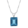 14x10mm Emerald Cut London Blue Topaz Rhodium Over Sterling Silver
Pendant With Chain