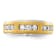 14K Two-tone Yellow and White Gold Lab Grown Diamond Men's Ring