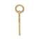 14k Yellow Gold Textured Piano Pendant