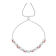 Peach Orange Lab Created Padparadscha and White Sapphire Orange Bracelet
for women