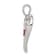 Rhodium Over Sterling Silver Red Cubic Zirconia Heart and White Cubic
Zirconia Mom Heart Pendant