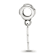 Rhodium Over Sterling Silver LogoArt Delta Delta Delta Vertical Letters
Heart Bead