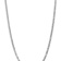 Rhodium Over 14k White Gold 4.75mm Solid Flat Beveled Curb 22 Inch Chain