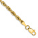14k Yellow Gold 3mm Rope Link 16 Inch Chain