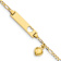 10k Yellow Gold Children's Figaro Link ID Bracelet