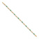 10k Yellow Gold and Rhodium Over 10k Yellow Gold Diamond and Emerald Bracelet