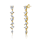 Pear Shape CZ Drop Earrings In 14K Gold Over Sterling Silver