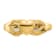 14K Yellow Gold Polished Claddagh Toe Ring