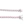 Pink Cubic Zirconia Heart Rhodium over Sterling Silver Tennis Bracelet