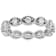 White Cubic Zirconia Rhodium Over Sterling Silver Eternity Band Ring 1.24ctw