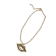 Red Lip with Crystal Pendant Necklace