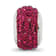 Sterling Silver Reflections Maroon Full Preciosa Crystal Bead