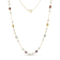 Multi-Gem 14k Yellow Gold 18" Necklace 9.19ctw