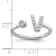 Rhodium Over 14K White Gold Lab Grown Diamond VS/SI GH, Initial V
Adjustable Ring