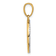 14k Two-tone Gold Diamond-Cut Enameled Sun and Moon Pendant