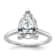 Rhodium Over 14K White Gold 3 1/2 ct. G H I True Light Pear Moissanite
Solitaire Ring