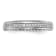 Rhodium Over 14K White Gold Diamond Trio Ladies Wedding Band 0.10ctw