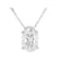 Lab-Grown Diamond Oval Slide Pendant In Sterling Silver 0.50ctw