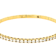 Lab-Grown Diamond Flex Bangle In 14K Gold Over Sterling Silver