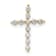 14k Yellow Gold Children's Cubic Zirconia Cross Chain Slide Pendant