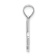 Rhodium Over 14k White Gold Polished Script Letter K Initial Pendant